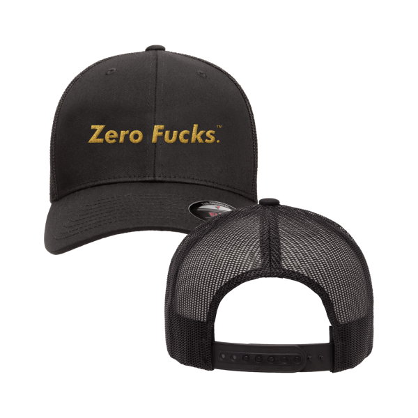 Zero Fucks Trucker Snap Back - Image 3